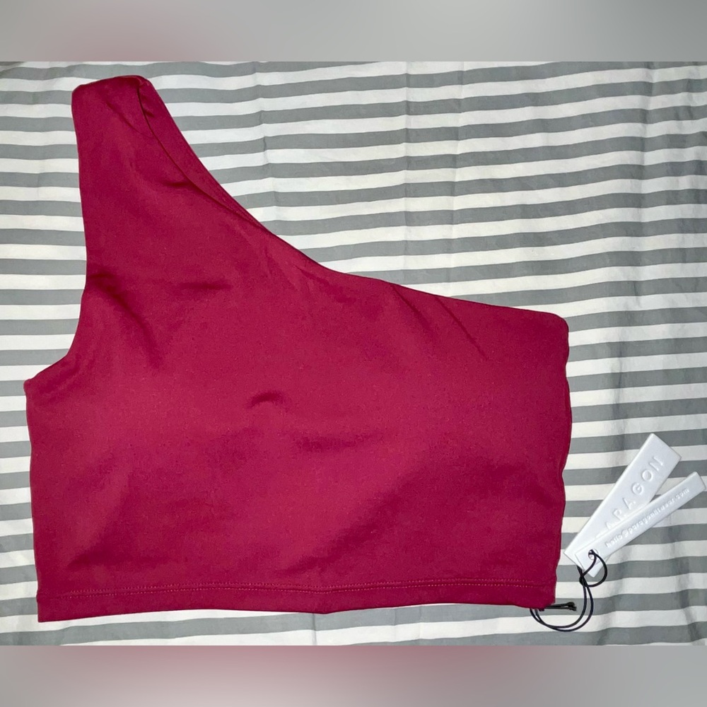 Paragon Fitwear Reluna Single Shoulder Brami in Thirst Trap Size Small NWT